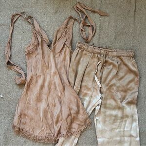 Raquel Allegra - TIE DYE SILK DRAWSTRING SET